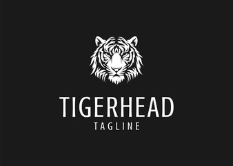 Vector illustration of Tiger Head Logo Design
