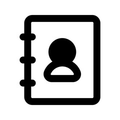 contact glyph icon