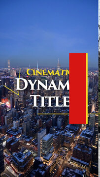 Vertical Dynamic Cinematic Replacement Title
