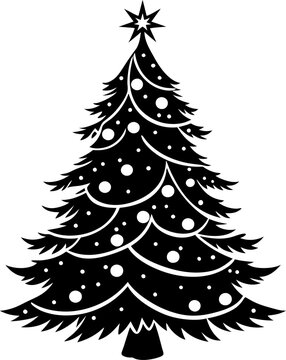 recommend clip art: Christmas tree silhouette vector, christmas tree Vector