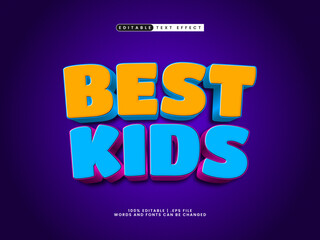 best kids editable text effect in kids and joyful text style