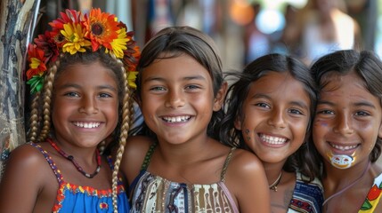 Fototapeta premium Cultural Exchange: Companions from different cultures who explore and learn each other’s customs, enriching their understanding and appreciation of diverse traditions. 