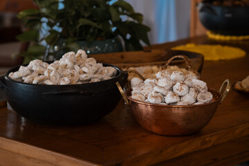 bowl of popcorn on a table