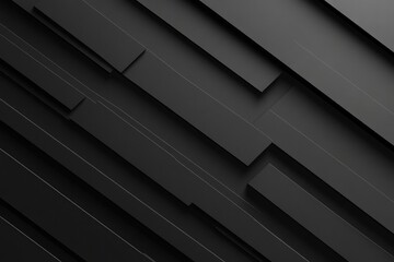 Obraz premium Abstract black background with diagonal lines. Black abstract geometric background. Modern shape concept. Black Speed Lines Background,comic and Motion concept. Dark abstract geometric background , ai