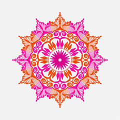 Beautiful Mandala design. Mandala with floral patterns.