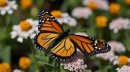 Obraz premium 3 collection butterfly fly wide open cute wing white.generative.ai