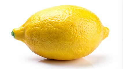 Fresh vibrant lemon fruit isolated on white background, perfect for a healthy and organic concept