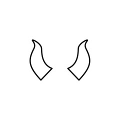 devil horns icon vector illustration
