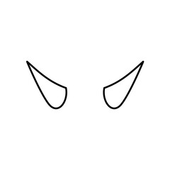 devil horns icon vector illustration
