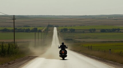 Fototapeta premium バイクに乗る人