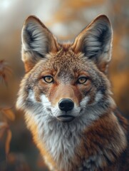 Naklejka premium Desert Coyote, Wild Canine Predator, North American Wildlife