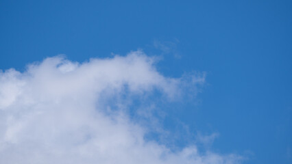 A Tranquil Summer Day Captured in the Soothing Blues and Fluffy Whites of the Sky