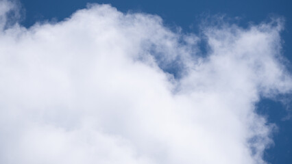 The Perfect Blend of White Clouds and a Blue Sky in a Picture of Natural Serenity