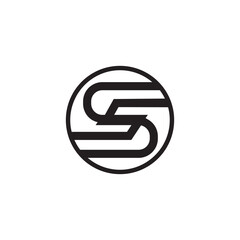 SS logo, ss Letter Initial Logo Design Template Vector Illustration, ss  luxury design,  luxury letter SS monogram ,circular letter SS logo template
