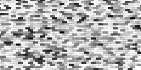 Fototapeta premium shower or bathroom ceramic texture. Pavement, Brick wall background. Kitchen backsplash. Toilet,