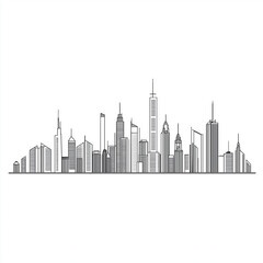 Obraz premium city skyline vector design .