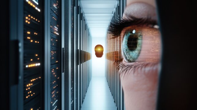 Digital Eye in Server Room
