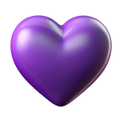 Purple Heart 3d cartoon style illustration