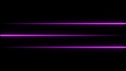 abstract neon glowing colorful line animation. black background 4k illustration.