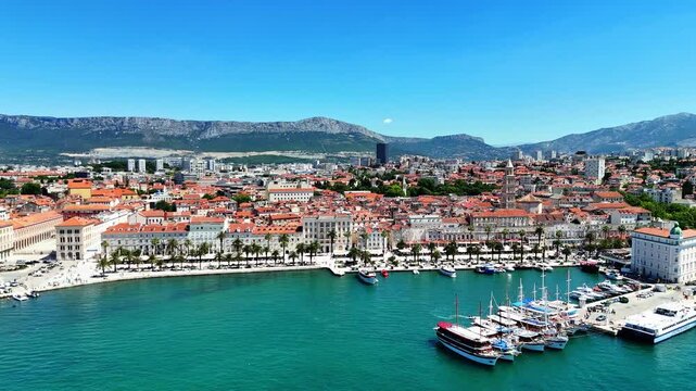 Aerial View of Split City, Croatia