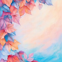 Fototapeta premium abstract background with leaves