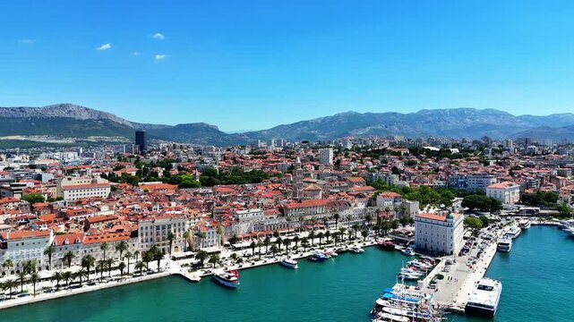 Aerial View of Split City, Croatia
