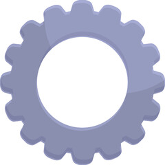 Single gear is rotating, representing the complex workings of settings and business processes