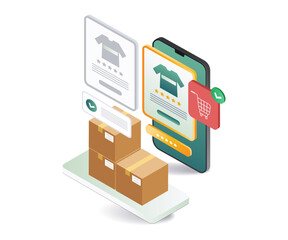 Cardboard package for online shopping in e-commerce market