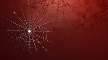 abstract spider web on a red background