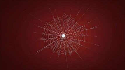 abstract spider web on a red background
