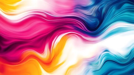 Energetic Abstract Artwork: Multicolored Wavy Textures and Fluid Forms for Creative Wallpaper and Digital Elements