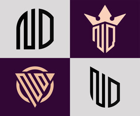 Creative simple Initial Letters NO Logo Designs Bundle.