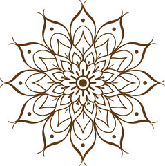 Creative luxury ornamental mandala design background in gold color. Decorative greeting card. Design for invitation, wedding card, Diwali, decoration