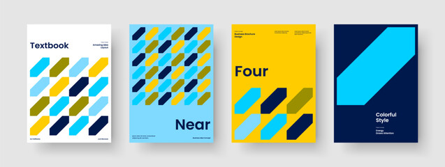 Fototapeta premium Abstract Report Design. Modern Banner Template. Creative Background Layout. Brochure. Poster. Business Presentation. Flyer. Book Cover. Pamphlet. Notebook. Portfolio. Advertising. Catalog
