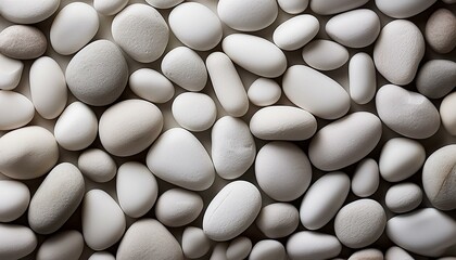 a collection of medium sized white stones arranged in a messy and stacked manner background