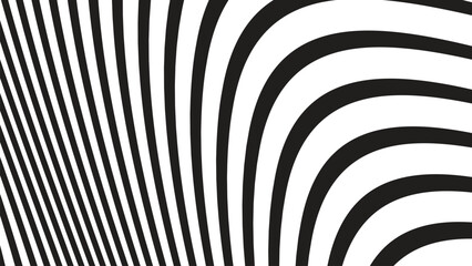 Fototapeta premium Black curve line abstract background vector image