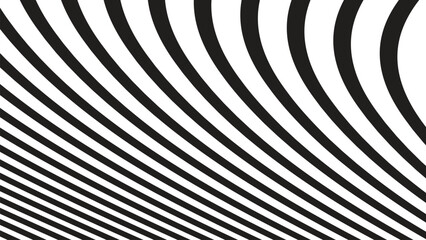 Black curve line abstract background vector image