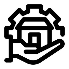 construction service, home service, construction operations, construction, services, maintenance outline icon