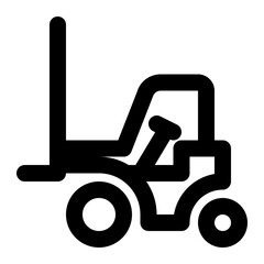 forklift, lifting, vehicle, construction vehicle, construction, moving outline icon