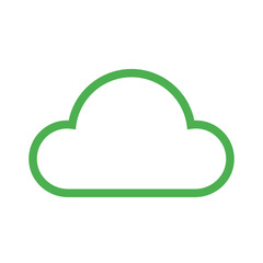 Cloud Sky Eco Ecology Single Icon Dual Tone Color Style