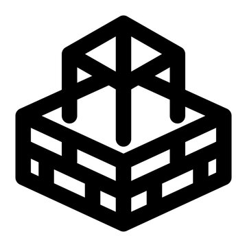 recommend clip art: foundation, construction, building, architecture, civil structure outline icon