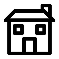 house, building, home, construction, property, residential outline icon