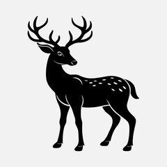 Reindeer Silhouette vector illustration