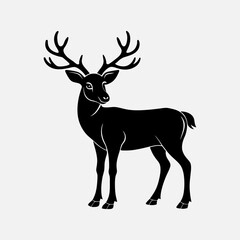 Reindeer Silhouette vector illustration