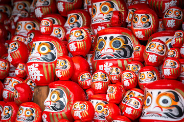 Fototapeta premium Katsuoji, the Temple of Daruma Dolls, in Osaka, Japan