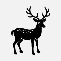 Reindeer Silhouette vector illustration