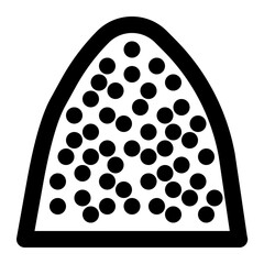 sands, sand, materials, building material, construction, sand dune outline icon