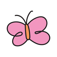 Child Nostalgia Doodle - Butterfly