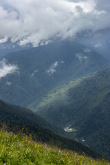 Fototapeta premium view from the top of mountain