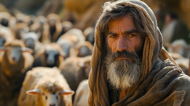 Bible story, Jacob tended his uncle Laban's sheep and goats